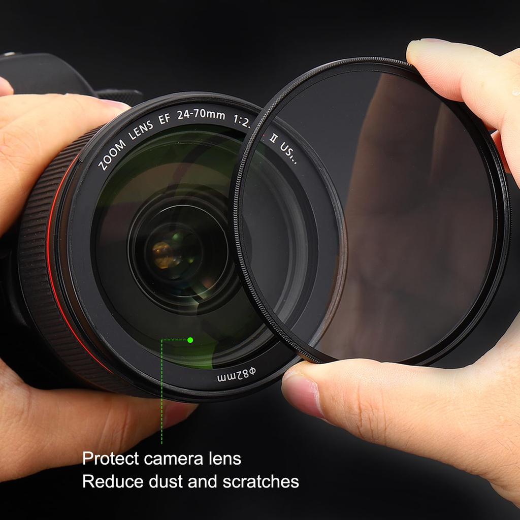 uxcell UV Lens Camera Protection Filter with HD for Camera 1 Piece Filter, Multi-Layer Coating, Hydrophobic, Scratch-Resistant Lenses, 95mm,