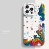 Watercolor Oil Painting Phone Case For iPhone 14 13 12 15 16 17 Air Pro Max 16E 11 7 8 Plus X XS XR SE Soft Matte Silicone Cover