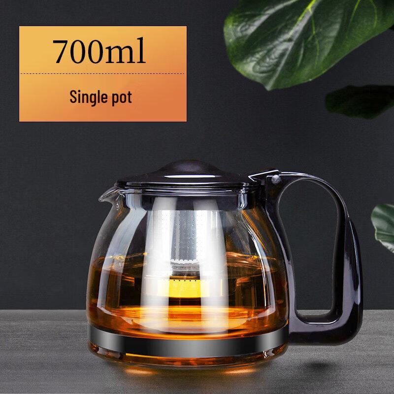 ZISIZ Large Capacity Glass Tea Infuser Pot