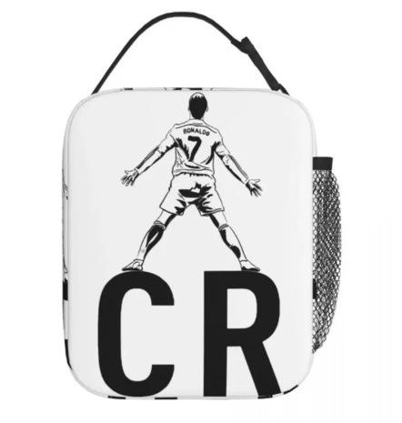 Basketball Cartoon Pattern Student Meal Bag Outdoor Camping Crisper Fruit Storage Bag Portable Meal Bag