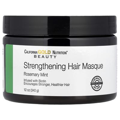 Beauté, Masque Fortifiant Cheveux, Biotine, Romarin Menthe, 340G(12Oz)