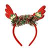 Dress Up Elk Hair Band Christmas Decoration Antlers Headband Female Hair Hoop Christmas Headband