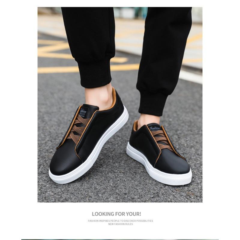Men's Solid Color Board Shoes, Comfortable, Non Slip, Durable Sports Shoes