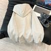 {Hua cotton bristle composite} Korean cartoon cute hooded sweater women's season thin versatile coat ins