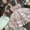 Süßes japanisches Lolita-Kleid für Damen, Gothic, Schleife, Spitze, Abendparty, Minikleider, Harajuku, Kawaii, schwarz, Vestidos, Halsbedeckung, Katzenohren, Kopfschmuck, Ärmel