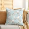 Tropical Palm Leaves Cushion Cover Silky Short Plush Invisible Zipper Dustproof Sofa Pillow Case For Home Decor