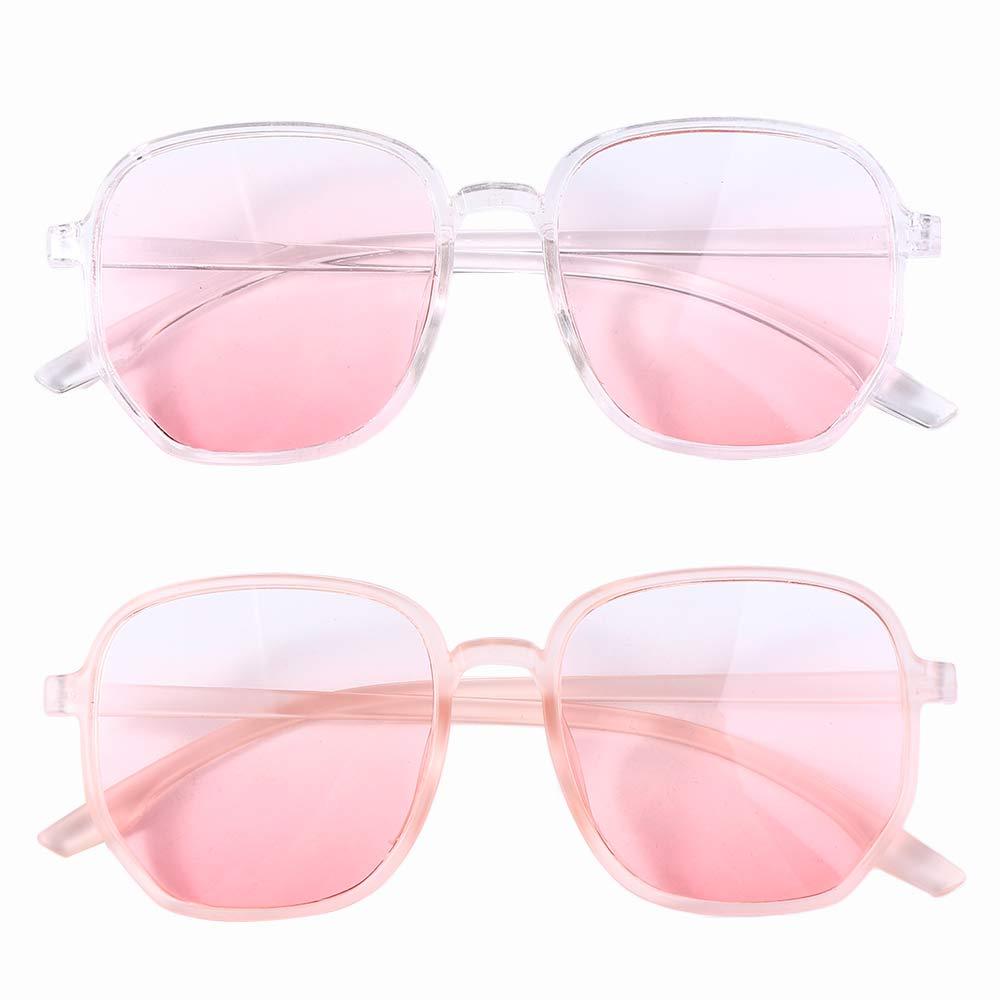 Anti-UV Glasses Square Frame Presbyopia Eyeglasses Women Sunglasses Reading Glasses Blush Glasses