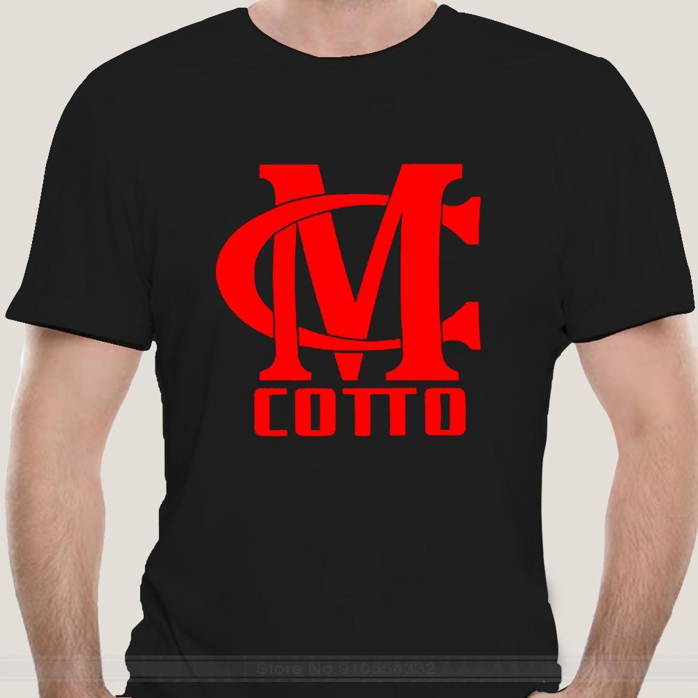 New MIGUEL JUNITO COTTO Symbol Mens Black T-Shirt Size S M L XL 2XL 3XL Fashion T-sdhirt Men Cotton Brand Teeshirt