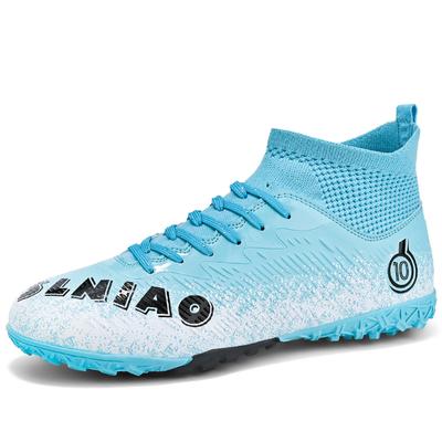 Herren High-Top-Fußballschuhe mit Sockenmund, Gummi, kurzer Nagel, Jugend-Sportschuhe, Fußball-Trainingsschuhe, Kunst-Make-up, Rasen, Kinder-Fußballschuhe