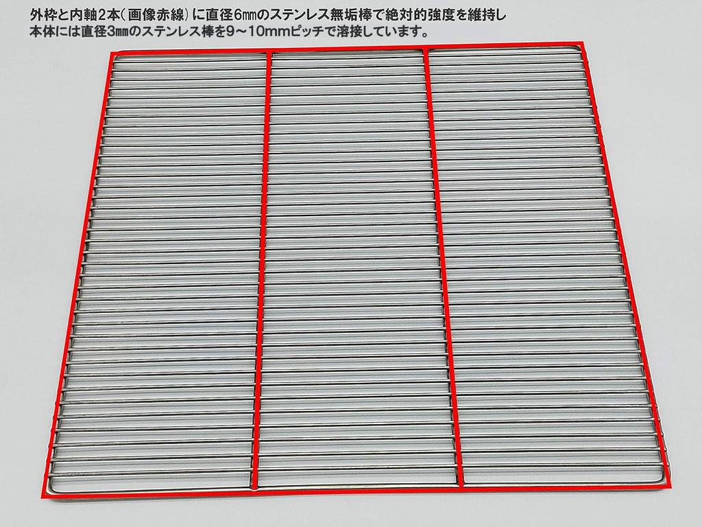 Stainless Steel BBQ Grill 45 X 45 Lightweight Heavy Large Square 450 X 450 Lightweight and Suitable for Grilling Suitable for Use As a Fire Pit Grate,