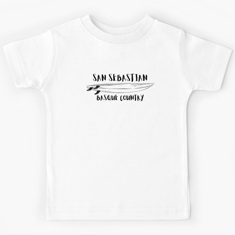 san sebastian surf beach basque country Kids T-Shirt 120