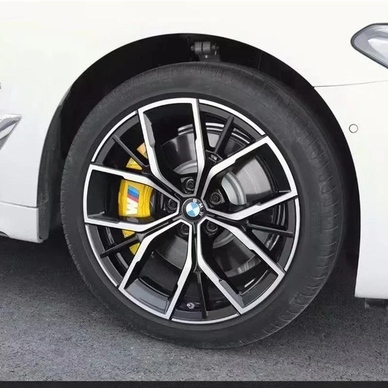 Auto-accessoire: wit/zwart M-logo embleem/badge/remklauwsticker voor BMW M Power Performance M3 M5 X1 X3 X5 X6 E46 E39