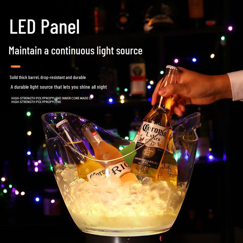 Yimeide HYY-610 LED Light-Up Ice Bucket