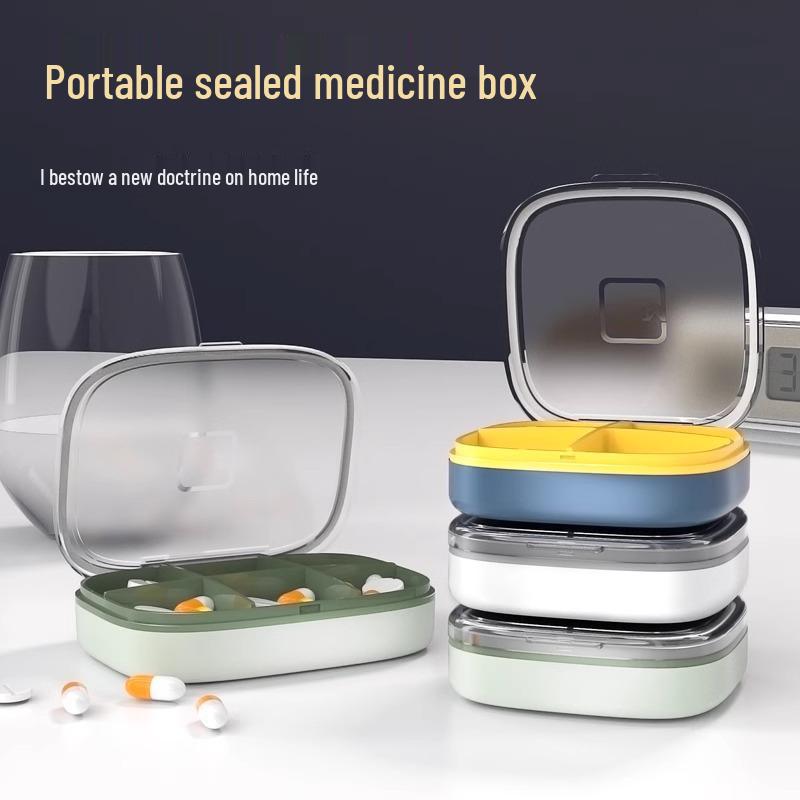 7-Day Portable Pill Organizer: Large Capacity, Morning-Noon-Evening Compartments, Compact Weekly Dispenser