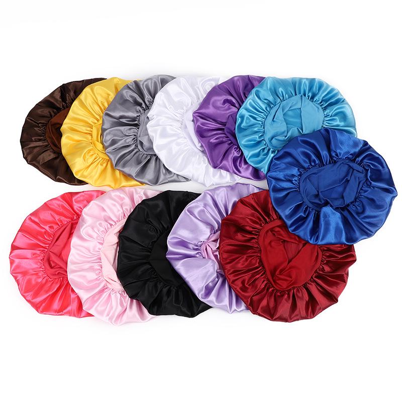 High Elastic Satin Night Cap - Beauty & Hair Care Headscarf for Women