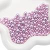 ABS Non-Porous Pearl-Plated Colored Round Beads for DIY Crafts and Fashion Accessories