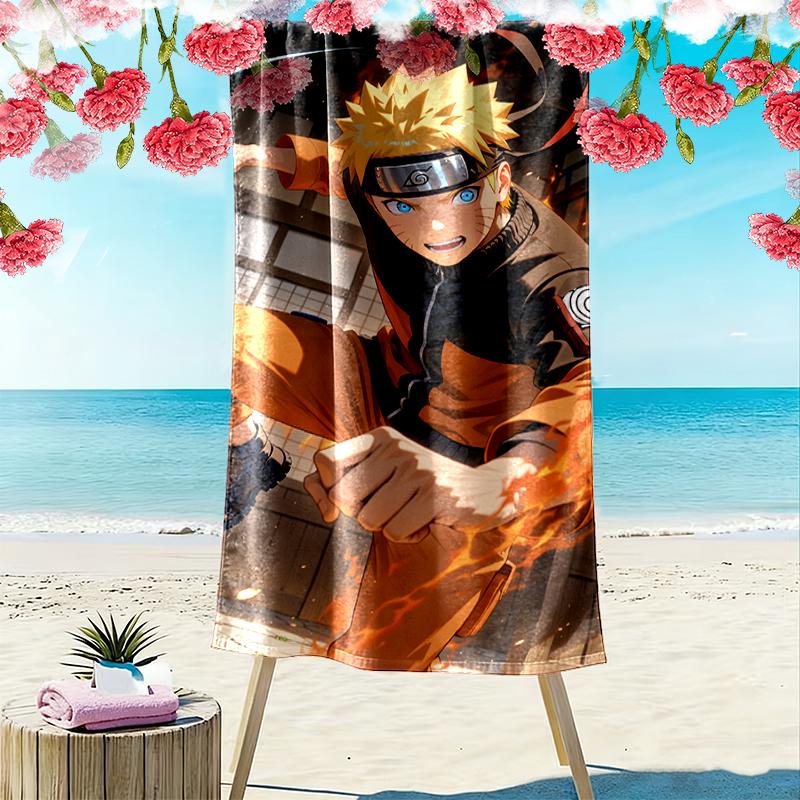 naruto Beach Towel, Durable and Easy to Clean, Soft and Vibrant Beach Towel Perfect for Travel