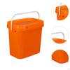 10L Rectangular Bucket ,All Purpose Pail Storage Box ,Food Container with Handle Cover for