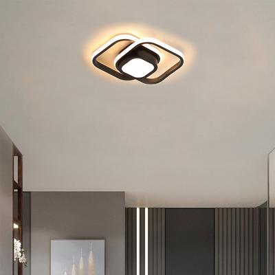 Kreative LED-Deckenleuchte 2 Ringe Moderne Deckenlampe Innenkorridor Deckenlampe für Zuhause Schlafzimmer Wohnzimmer Büro