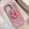 Gilt Mobile Phone Case Apple 16promax Red Plaid Cherry Iphone15 Electroplating 14 Suitable for Various Models