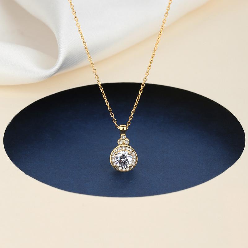 Omeibaoyilong S925 Silver Sparkling Star Necklace, Clavicle Chain, Bracelet, and Ring Set for Women