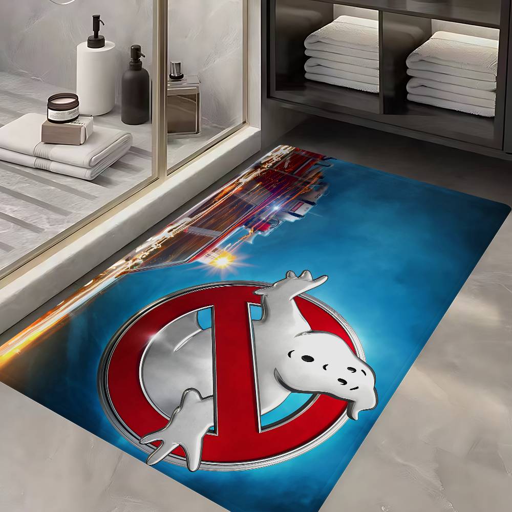 Movie G-Ghostbusters Hallway Carpet Washable Non-Slip Living Room Sofa Chairs Area Mat Kitchen Doormat Area Rug