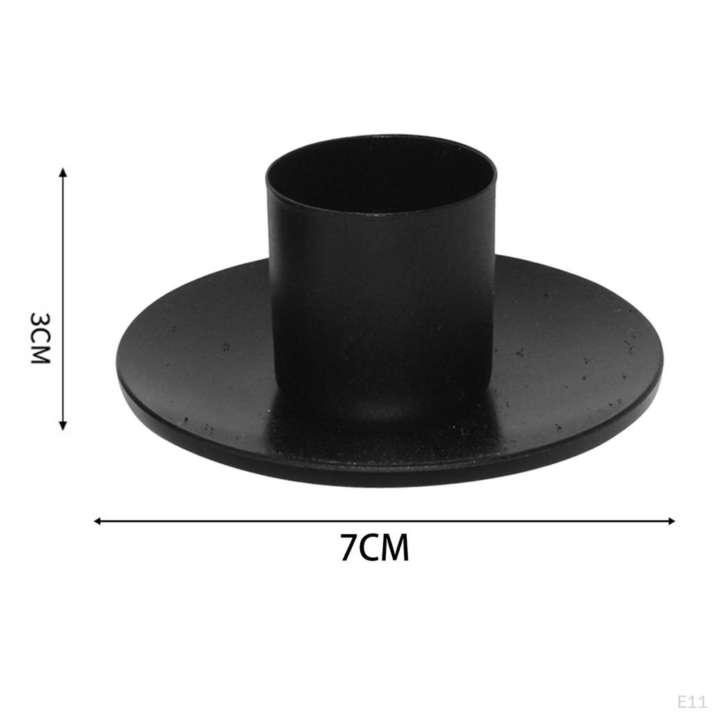 Candle Holder Decor Candlelight Round Nordic Candlestick Holders for Party Christmas Dining