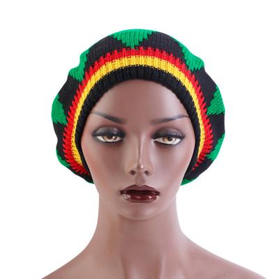 Chapéu de Halloween feminino colorido de malha elástica antiderrapante à prova de vento grosso bruxa cosplay falso tranças pretas festa carnaval boina