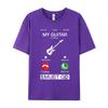 Tops Tees My Guitar Is Calling And Mother Day Newest Party Short Sleeve Combed Cotton O Neck Unisexs T Shirt Party T Shirts