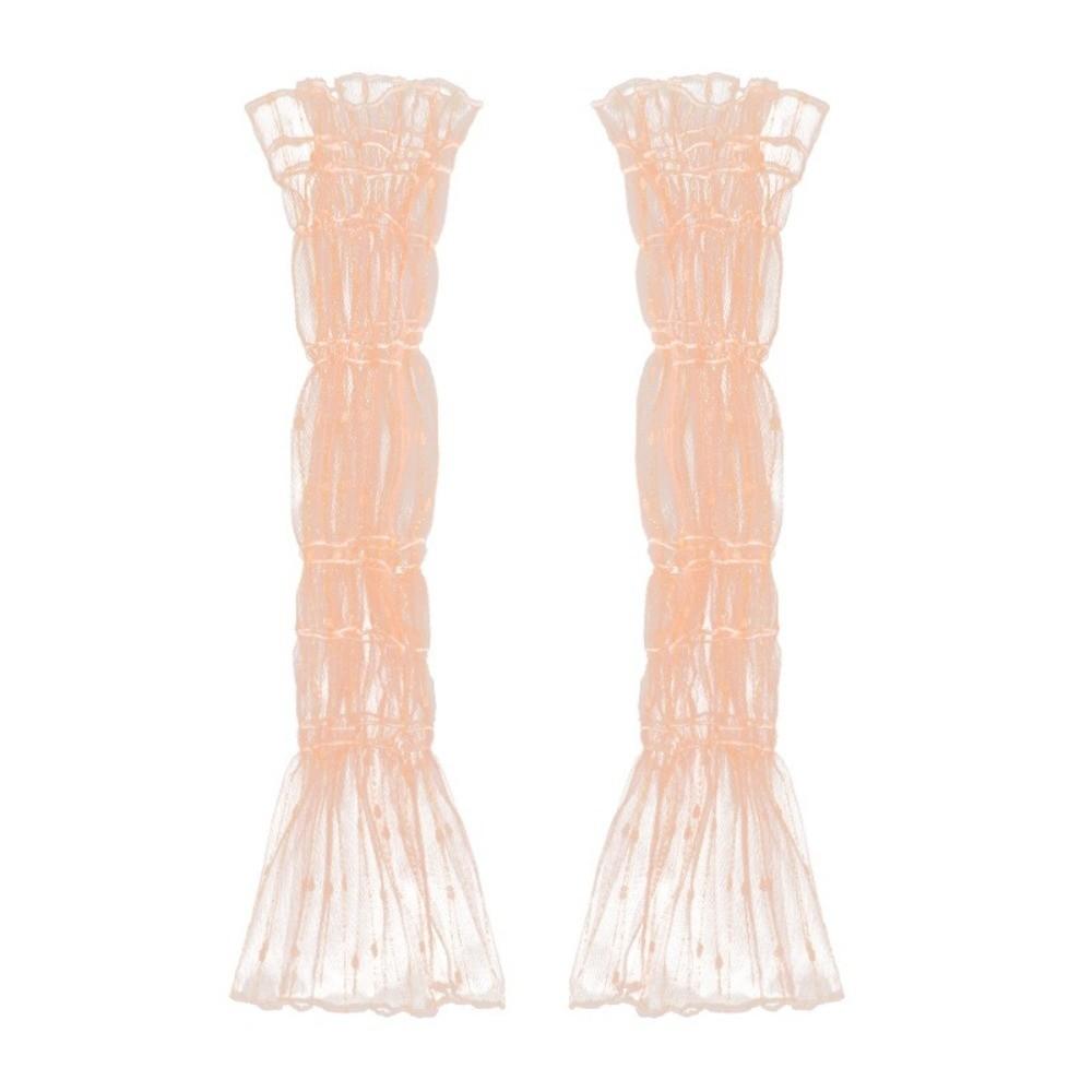 Fingerless Lace Arm Sleeves Polka Dot Lace Arm Cover Fashion Fingerless Long Gloves Women