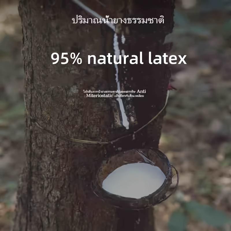 Latex Pillow Smooth Comfortable Sleeping Pillow Breathable Durable Ergonomic Support Latex Pillow for Bedroom Dorm Hotel Bedding