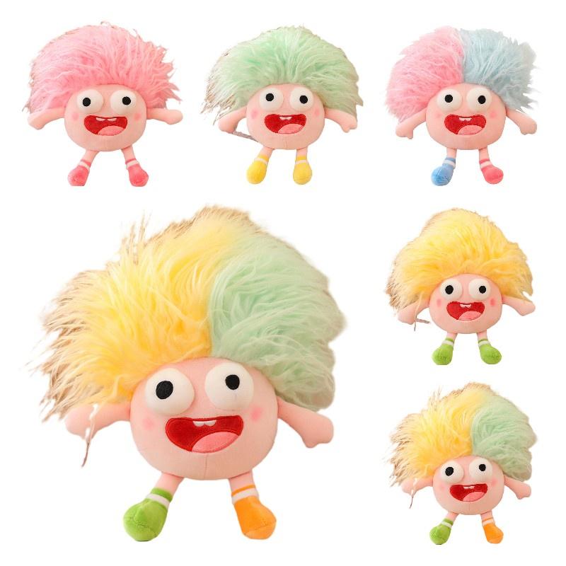 Funny Plush Toy With Big Eyes And Fluffy Hair Perfect For Diy Ugly Dolls In Stock