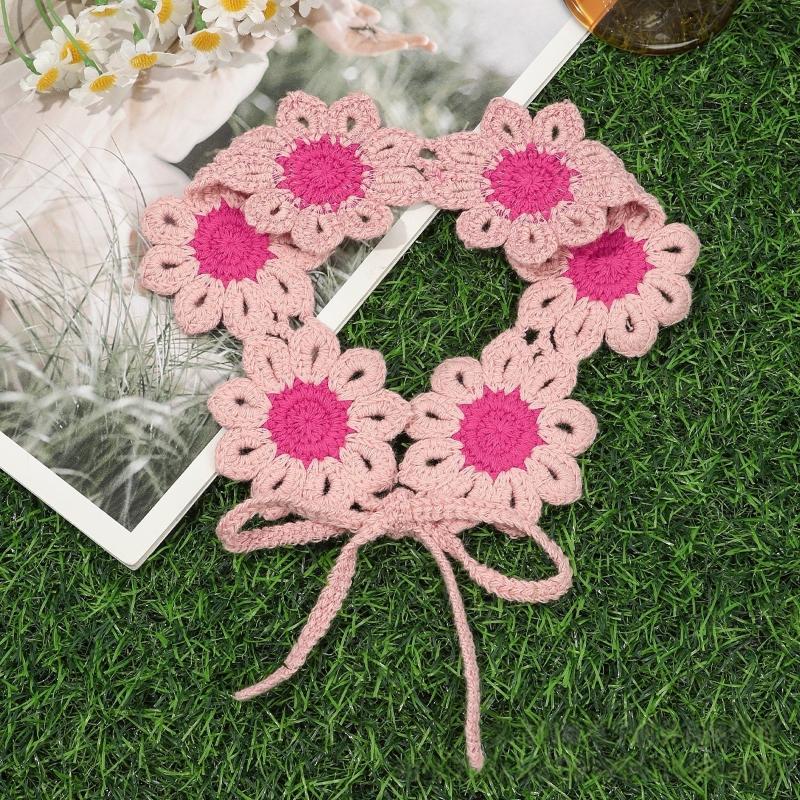 Stylish Heartedly Designed Knitted Flower Headband for Hawaii Beach Travels