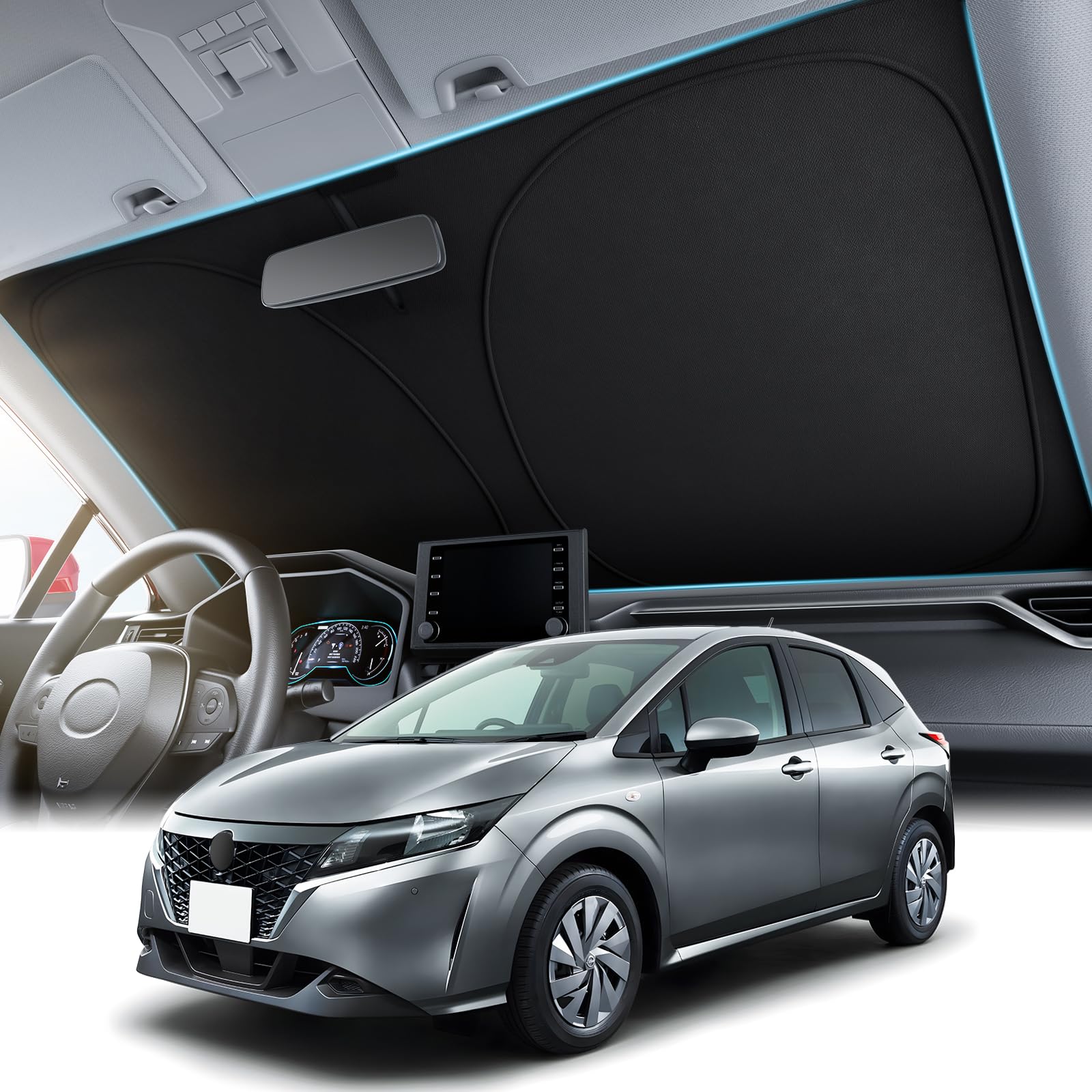 

Wigoo Nissan Note Серии E13 Автомобиль Высокий Оригинальный 3-го Поколения Жара УФ УФ Автомобильная Жара Легкий для Хранения Сумка Совместим с Моделями [Специально разработан] чёрный