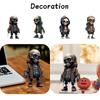 Unique Resin Craft Halloween Skull Sculpture Stylish Skeleton Design For Home Dcor Perfect Present For Various Occasions