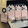 Full Screen Pink Katy Suitable for Apple 16 Mobile Phone Case Mirror Bracket Cute Iphone15promax Protective Case