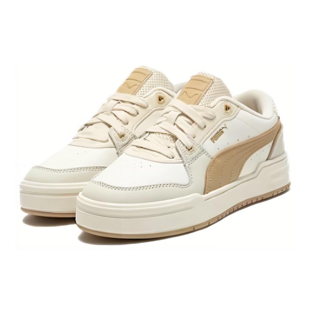 Puma Ca Pro Lux Ii Casual Comfortable Low-Top Sneakers Unisex Sneakers White Brown 393176-02