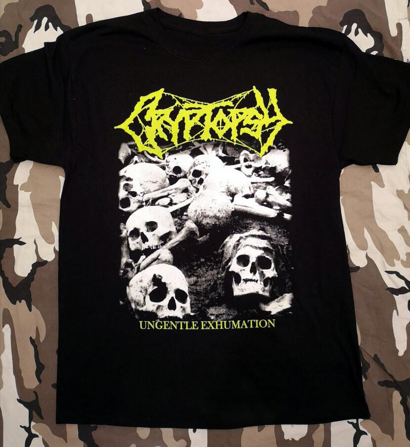 Cryptopsy Band Ungentle Exhumation Unisex T-Shirt Cotton SB209 Unisex T-Shirt XXL