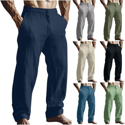 Men's Casual Loose Drawstring Straight Summer Beach Yoga Pants