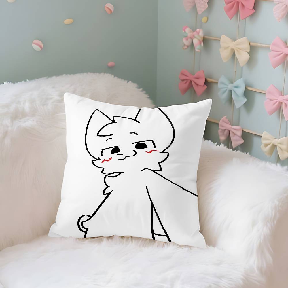 Kawaii BBoykisserS Throw Pillow Covers Pattern Cushion Cover Suitable For Sofa Bedroom Car Pillow Cover