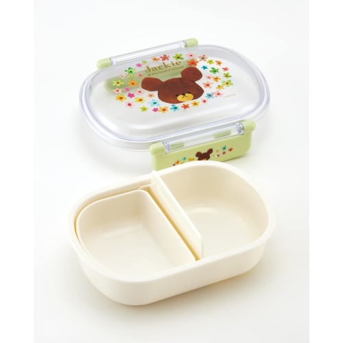 Skater Children's Lunch Box, 1 Tier, 360ml, with Core (Side Dishes Container), Dome-shaped, Fluffy Kids Lunch, Antibacterial Treatment, Made in Japan,