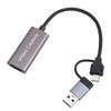 HD Multimedia Interface to USB and Type C Video Capture Card 4K Capture Card for Streaming Game Recording Low Latency