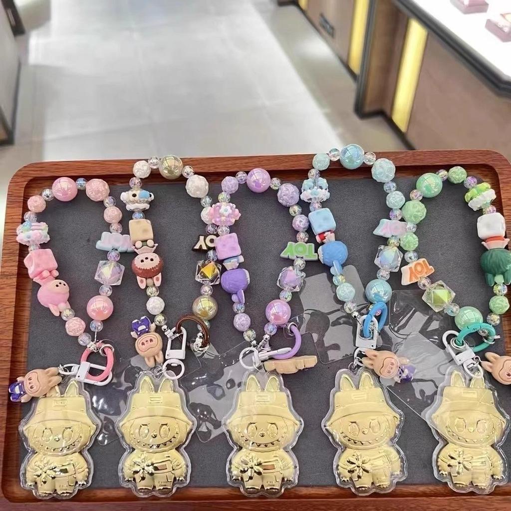 Mobile Pendant Labubu Bag Keychain Labubu Pendant Cute Cartoon Bag Pendant Gift for Girlfriend