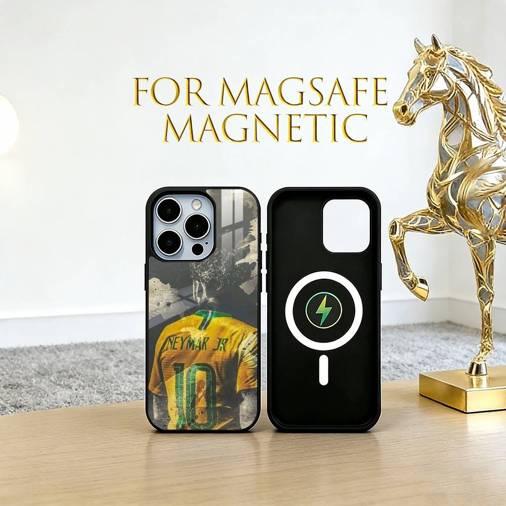 

Чехол для телефона Neymar №10 Футбольная тематика Для iPhone17,16,15,14,13,12,11 Plus,Pro Магнитный с Magsafe Беспроводной зарядкой iPhone11Pro