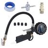Lighted Tire Pressure Inflator with Handheld Hose Tool for Routine Car and Motorcycle Air Filling and Tire Care