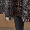 MAXZA Metallmix Tweed Strick Ausgestellter Langer Rock Zc11qs005on