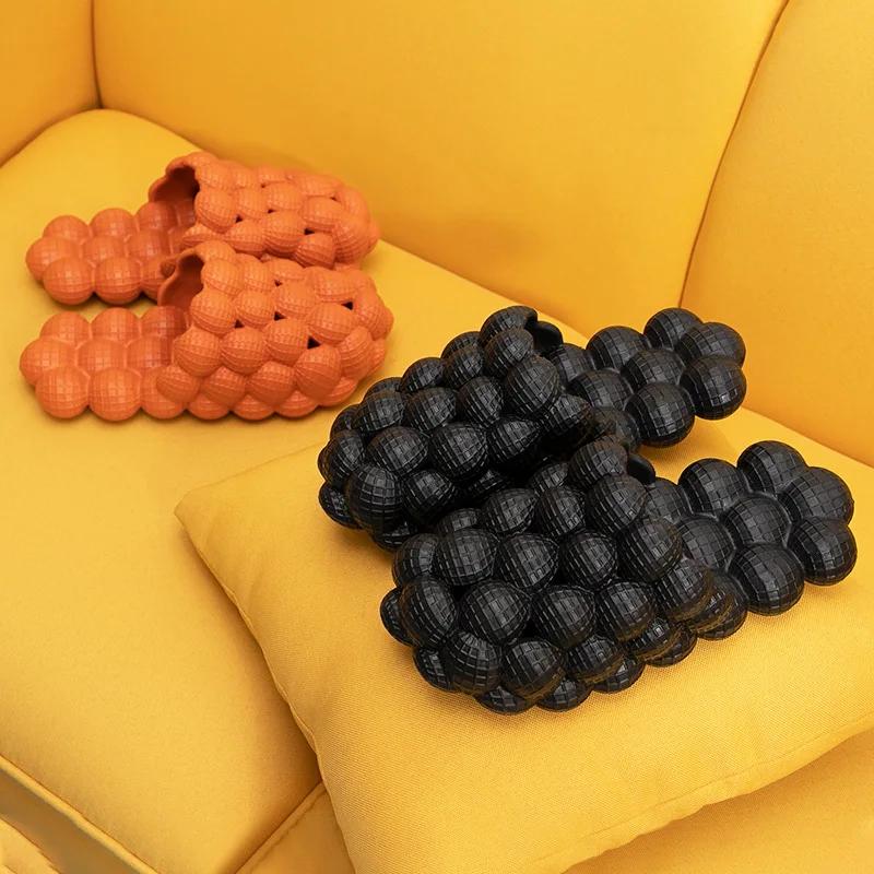 Women Funny Litchi Slippers Soft EVA Lovers Indoor Massage Slipper Slip-on Female Home Floor Shoes Ladies Fashion Slides