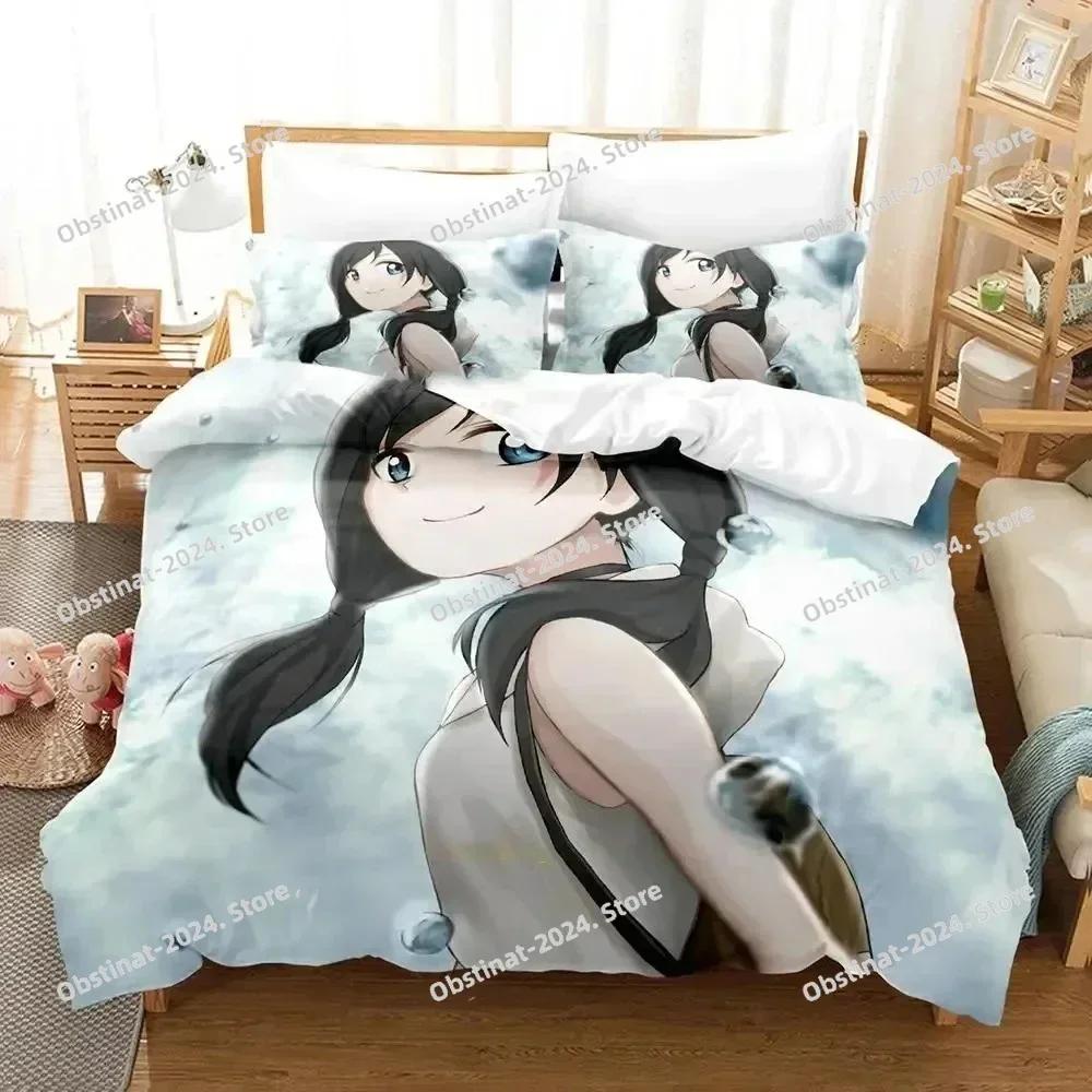 3D Anime Weathering with You Bedding Set Print single Comforter Quilt Bed Cover Duvet Cover Pillow Case 3 Pieces Kids Adult Size