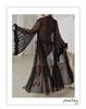 Feyun Women's Seductive Mesh Nightgown and Bathrobe