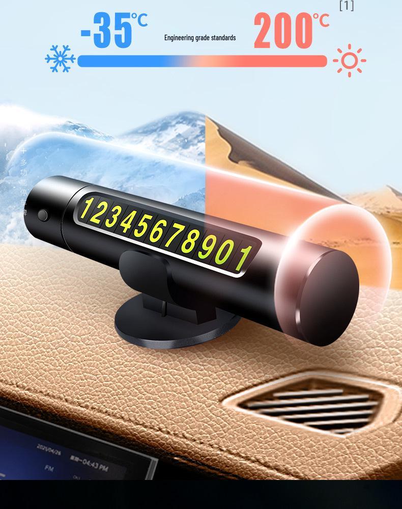 Multi-Function Car Safety Hammer & Emergency Glass Breaker with Parking Number Plate